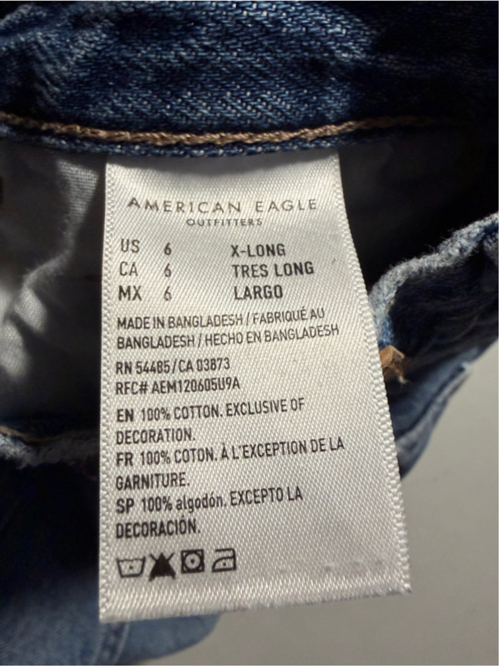 Women's American Eagle High Rise Distressed Jeans Blue Size 6 Xtra Long
289 - Picture 6 of 9
